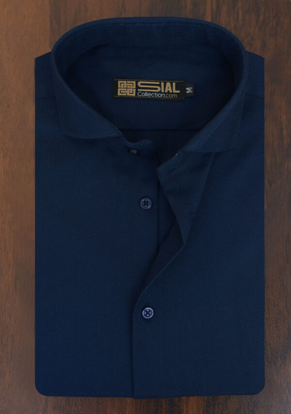 Navy Blue Texture Formal - Image 3