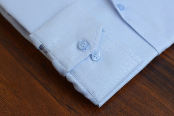 Sky Light Textured Dress Shirt - Image 3
