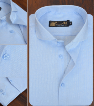 Sky Light Textured Dress Shirt