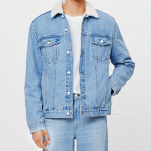 ICE Blue Denim Fur Jacket